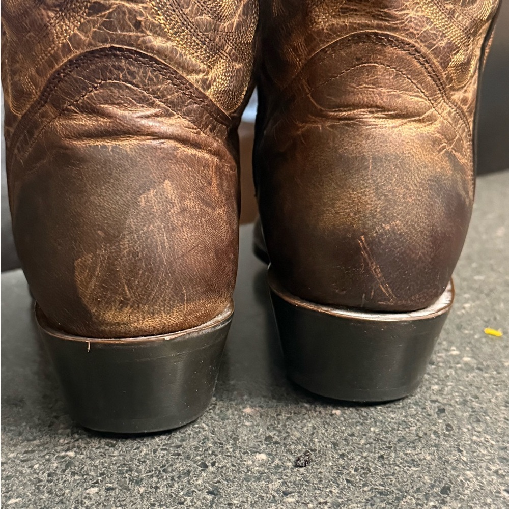 J B Dillon Brown Genuine Goat Leather Western Cowboy Boots size 7.5B Womens. - Picture 8 of 8